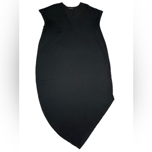 Universal Standard M(18-20) Asymmetrical Black Jersey Casual Neutral Dress - Picture 5 of 11